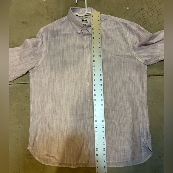 Joseph Abboud Cotton/Linen Blend Dress Shirt - Picture 4 of 5